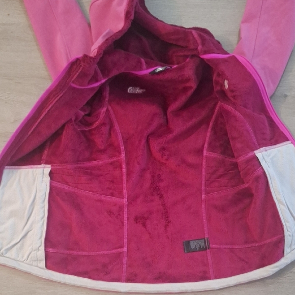The North Face Pink WindWall Women's Full Zip Fleece Lined Hooded Jacket - Picture 8 of 11